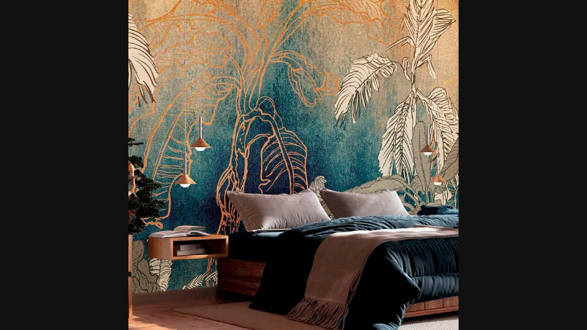 Carta da parati Gold Jungle di Pintdecor