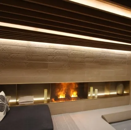 Camino elettrico ad acqua Brace Metal di Maisonfire